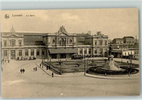 Leuven Bahnhof Straßenbahn Denkmal