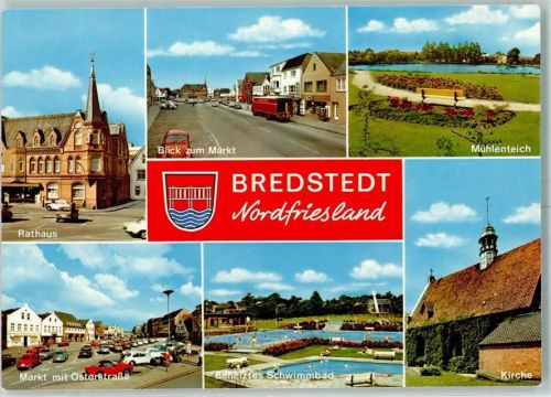 Bredstedt Schwimmbad Rathaus Mühlenteich Kirche