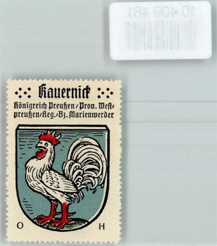 Kauernik Kurzetnik - Vignette Wappen Kaffee Hag ca 1920-1940