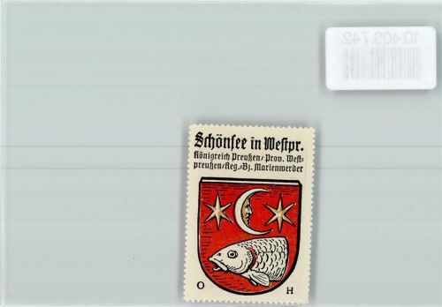 Schönsee Vignette Wappen Kaffee Hag ca 1920-1940