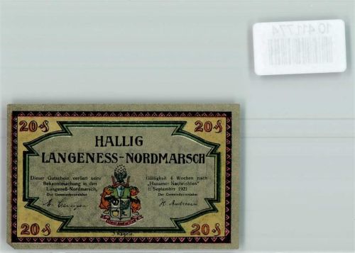 Langeneß Notgeld