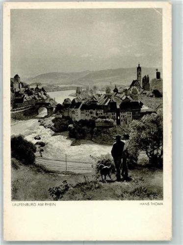 Laufenburg sign. Hans Thoma Künstlerkarte
