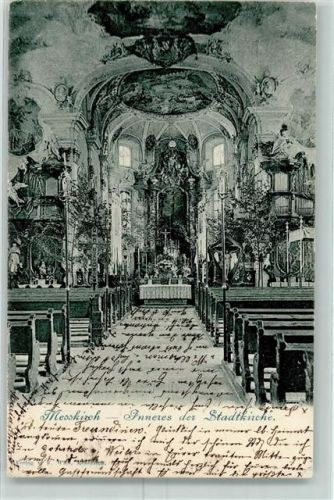 Meßkirch 1902 Stadtkirche Innen