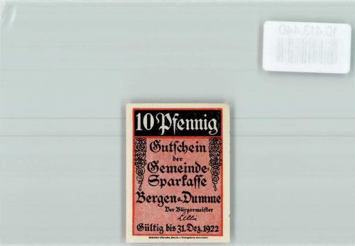 Bergen Notgeld Weber