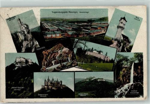 Neuffen 1911 Hohen Neuffen Teck Hohenzollern Uracher Wasserfall