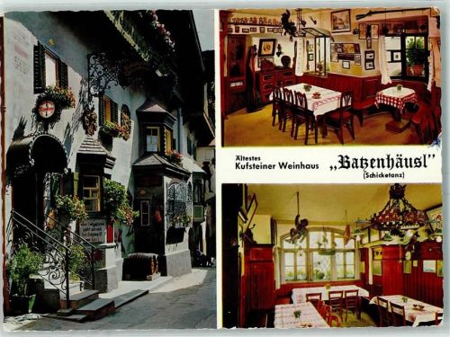 Kufstein 1965 Gasthaus Kufsteiner Weinhaus Batzenhäusl