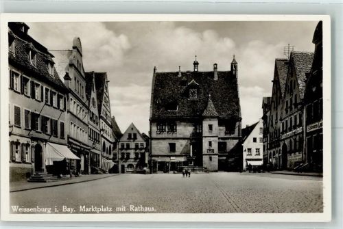Weißenburg Marktplatz Marktbrunnen Rathaus