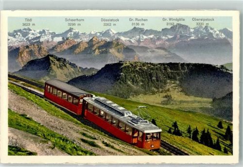 Rigi Kulm mit Rigi Scheidegg und den Glarner und Urneralpen
