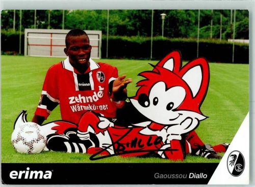 Freiburg 1997 Gaoussou Diallo Sportclub Freiburg Autogramm