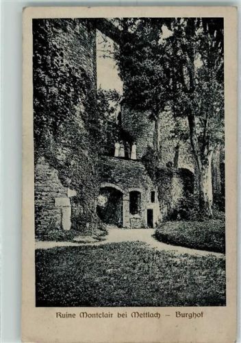 Mettlach Ruine Montclair Burghof