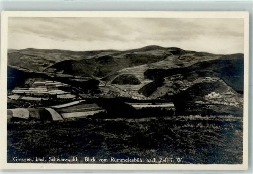 Gresgen Blick vom Rümmelsesbühl nach Zell i. W.