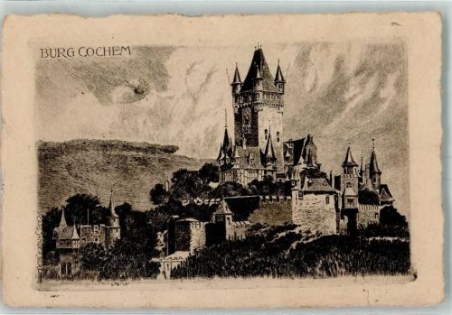 Cochem Burg sign Carl Jander