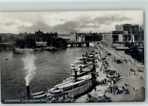 Stockholm Hafen Dampfschiffe