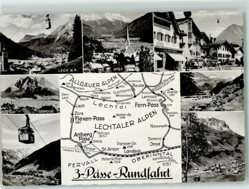 St. Anton Lermos Lech a.A. Imst Reutte Tirol Holzgau Zürs a.A. Seilbahn