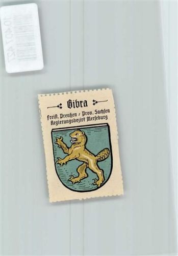 Bibra Vignette Wappen Kaffee Hag 1920-1940 Biber