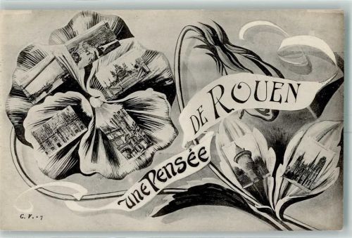Rouen 1916 Kirche Kleeblatt