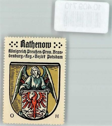 Rathenow Vignette Wappen Kaffee Hag ca 1920-1940