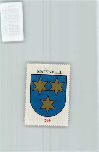 Maienfeld Vignette Wappen Kaffee Hag 1920-1940