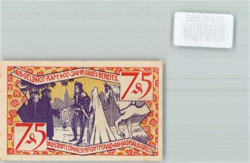 Zeulenroda Notgeld