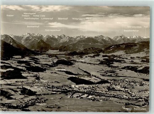 Sonthofen Illertal Fliegeraufnahme