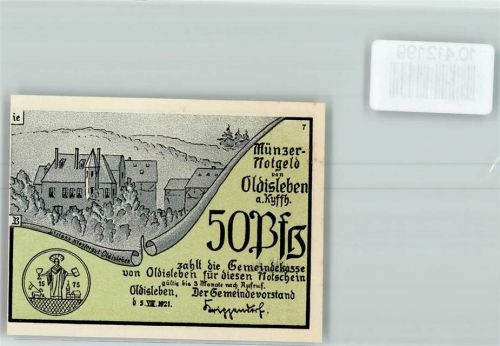 Oldisleben Notgeld Thomas Münzers Gefangennahme