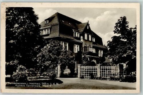 Benneckenstein Kurhaus Tannenwald Haus II