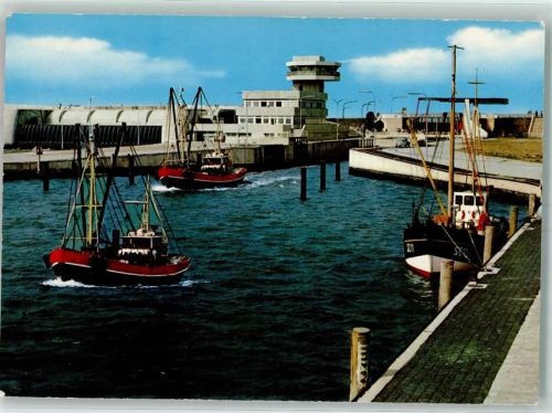Vollerwiek Eiderdamm Sperrwerk Fischerboote