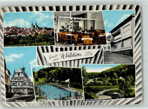 Walldürn Rathaus Schwimmbad Eis-Cafe Marsbachtal
