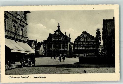 Schwäbisch Gmünd Marktplatz Brunnen