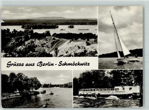 Schmöckwitz Zeuthener See Segelboot Schiffsrestaurant Strandlust Ruderboote