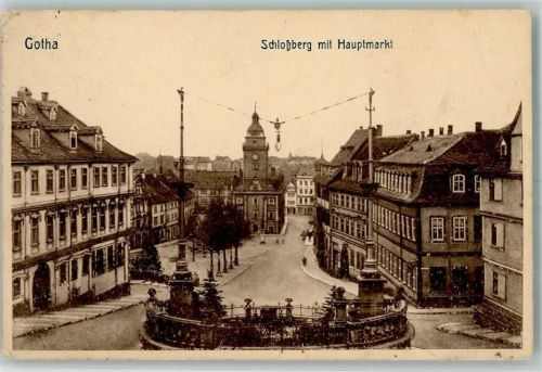 Gotha Schloßberg mit Hauptmarkt