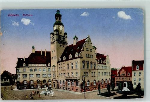 Döbeln Rathaus Rathausbrunnen