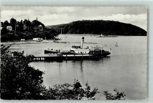 Glücksburg Landungsbrücke Dampfschiff