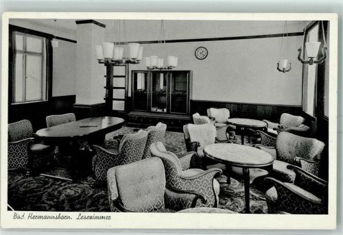 Bad Hermannsborn Sanatorium Lesezimmer