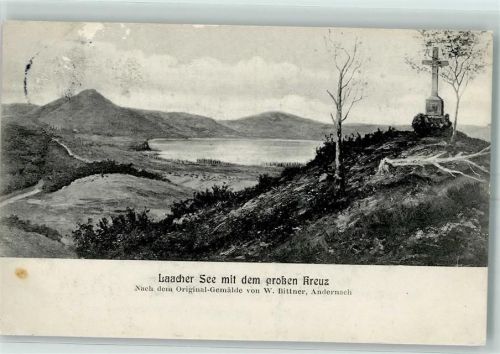 Maria Laach 1909 Laacher See Großes Kreuz nach Gemälde v. W. Bittner