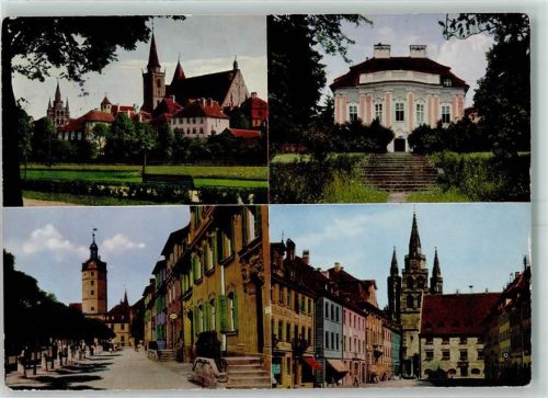 Ansbach Prinzenschlößchen Gumbertus- und Johanniskirche Herriedertor