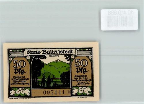 Ballenstedt Notgeld Zwerge