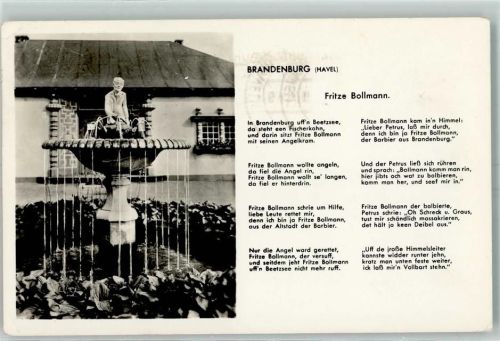 Brandenburg Bollmann Brunnen Gedicht Fritze Bollmann
