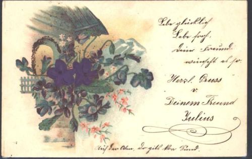 1902 Prägedruck Glimmer AK