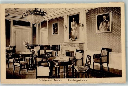 Falkenstein Offizierheim Taunus Empfangszimmer Ort handschriftlich