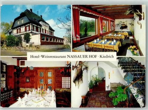 Kiedrich Hotel Nassauer Hof Gastraum Festsaal Diele