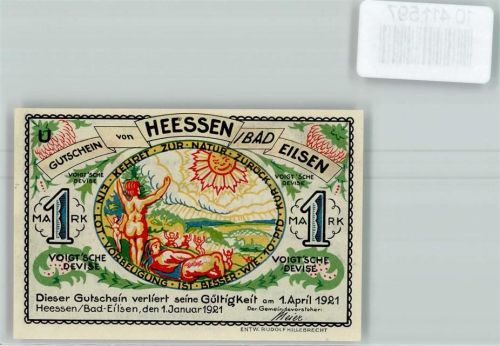 Heeßen Notgeld Station Voigt