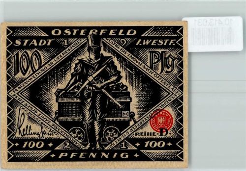 Osterfeld Notgeld Bergmann