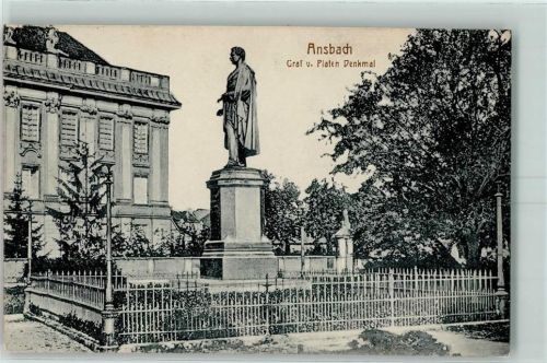 Ansbach Graf von Platen-Denkmal