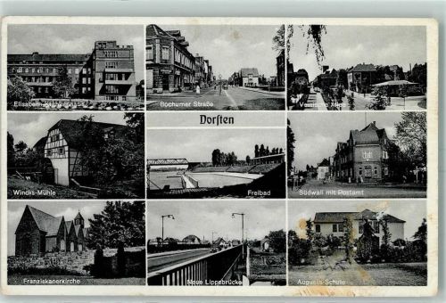 Dorsten Elisabeth-Krankenhaus Wincks-Mühle Franziskanerkirche Schwimmbad
