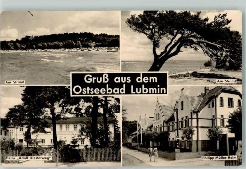 17509 O2205 Lubmin - Strand Ferienheim Adolf Diesterweg Philipp Müller Heim