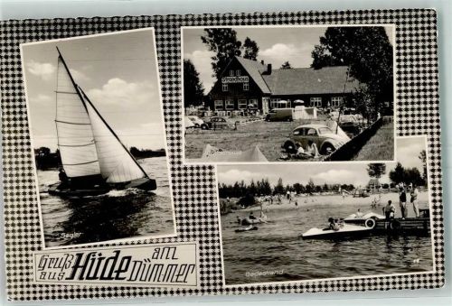 Lemförde Gasthaus Strandhaus Segelboot Badestrand