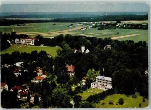 Ebenhausen Fliegeraufnahme Gästehaus und Terrassencafe Schneider