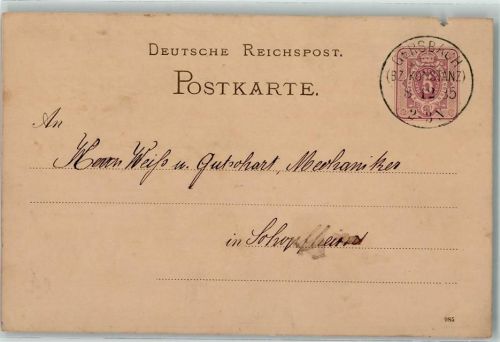 Gersbach Ganzsache 1885