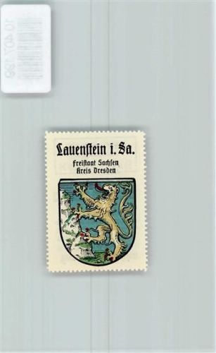 01778 O8246 Lauenstein , Sachs - Vignette Wappen Kaffee Hag 1920-1940